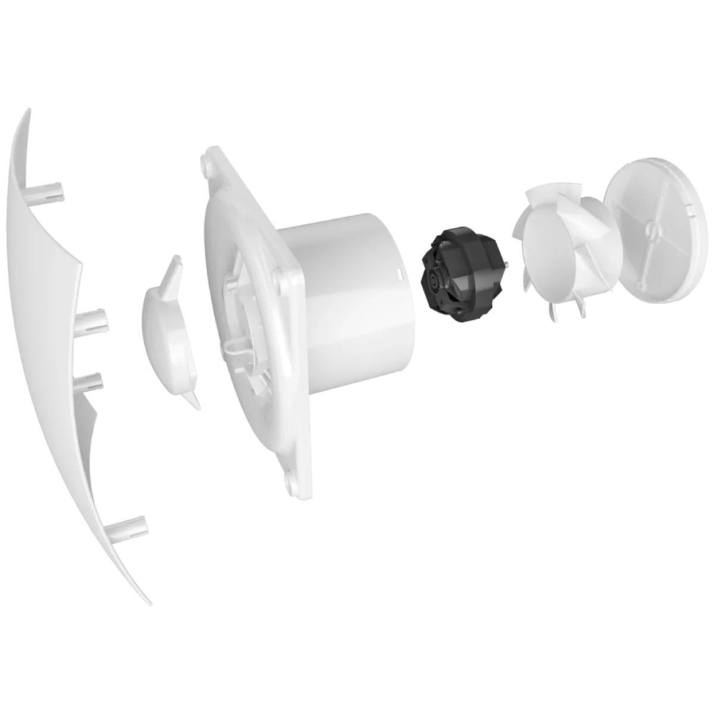 Вентилятор вытяжной настен, Эра, d100 мм, 9 Вт, 90 м3/ч, обр.клап, Breeze 4C