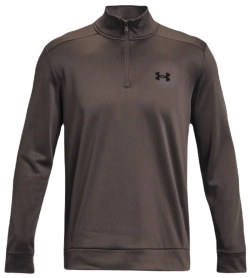 Куртка теннисная Under Armour Men's Armour Fleece 1/4 Zip - fresh clay/black