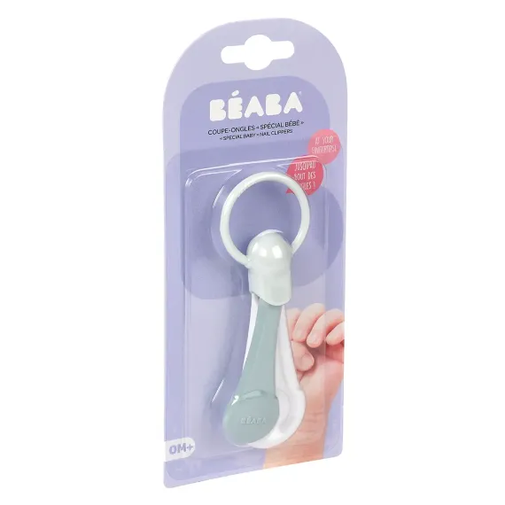 Детские кусачки для ногтей Beaba Baby Nail Clippers Green Blue