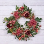 Цветы искусственные венок «Принцесса» 45см нежно-розовый