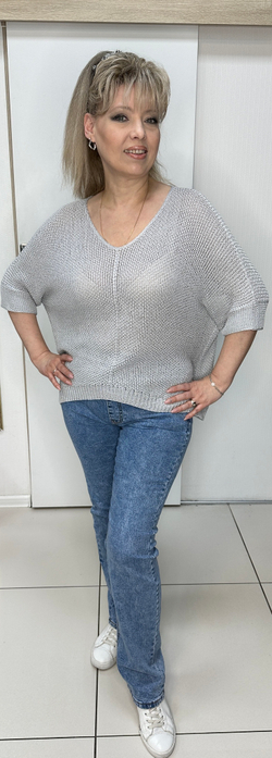 Синие джинсы "трубы" прямые на резинке