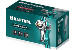 KRAFTOOL  AirFlat, LVLP 1.7 мм, Пневматический краскопульт с верхним бачком (06524-1.7)