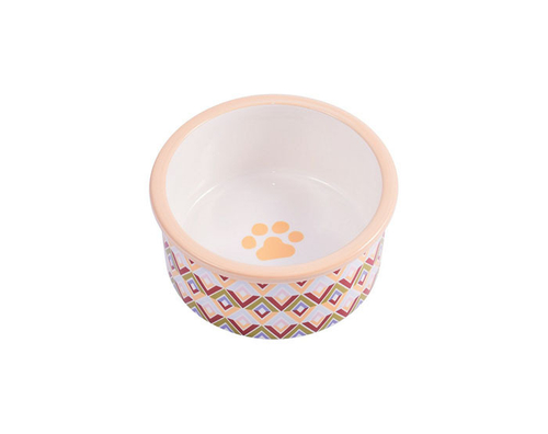 Mr. Kranch миска керамическая для собак с орнаментом, 600 мл