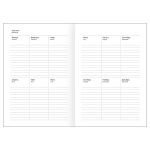 Ежедневник недатированный А6 160л. бордовый, бумвинил (BG)