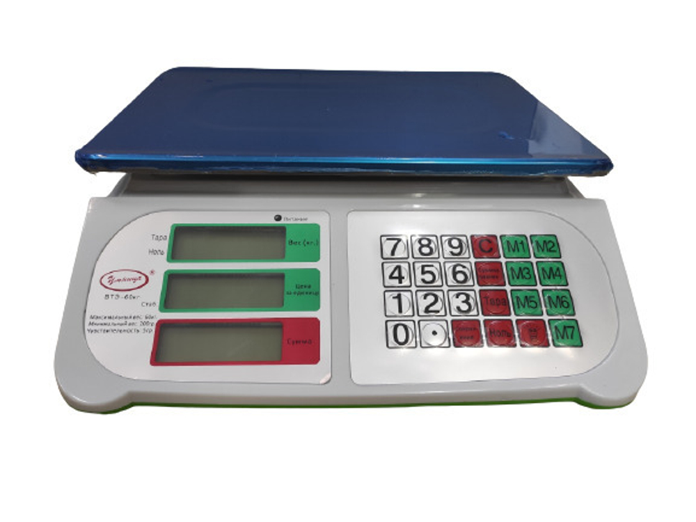 Весы торговые электронные со счетным устройством Умница ВТЭ-60кг