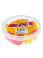 Твистер несъедобный Helios Credo 3,35"/8,5 см White & Green 20шт. (HS-11-016-N-20)