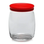 Банка CESNI 940 мл с красной пласт.крышкой