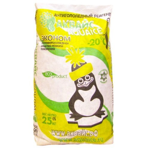 Антигололедный реагент -20°С АКВАЙС ЭКОНОМ, 25 кг