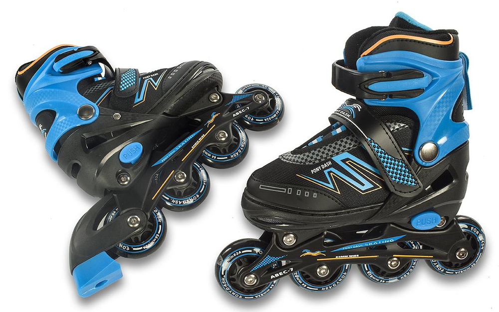 Ролики, PU полная вспышка, сумка (р-р S31-34 M35-38)