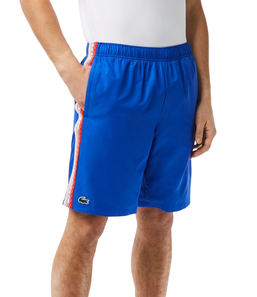 Мужские теннисные шорты Lacoste Recycled Polyester Tennis Shorts - blue