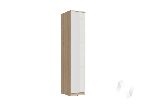 Пенал 1 створка МС Челси (дуб сонома/белый глянец холодный)