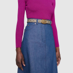 Пояс GUCCI G 3cm, 659417-92TIC-9769