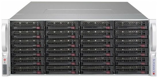 Сервер Supermicro SuperStorage 6049P-E1CR36L без процессора/без ОЗУ/без накопителей/количество отсеков 2.5" hot swap: 2/количество отсеков 3.5" hot swap: 36/2 x 1200 Вт/LAN 10 Гбит/c