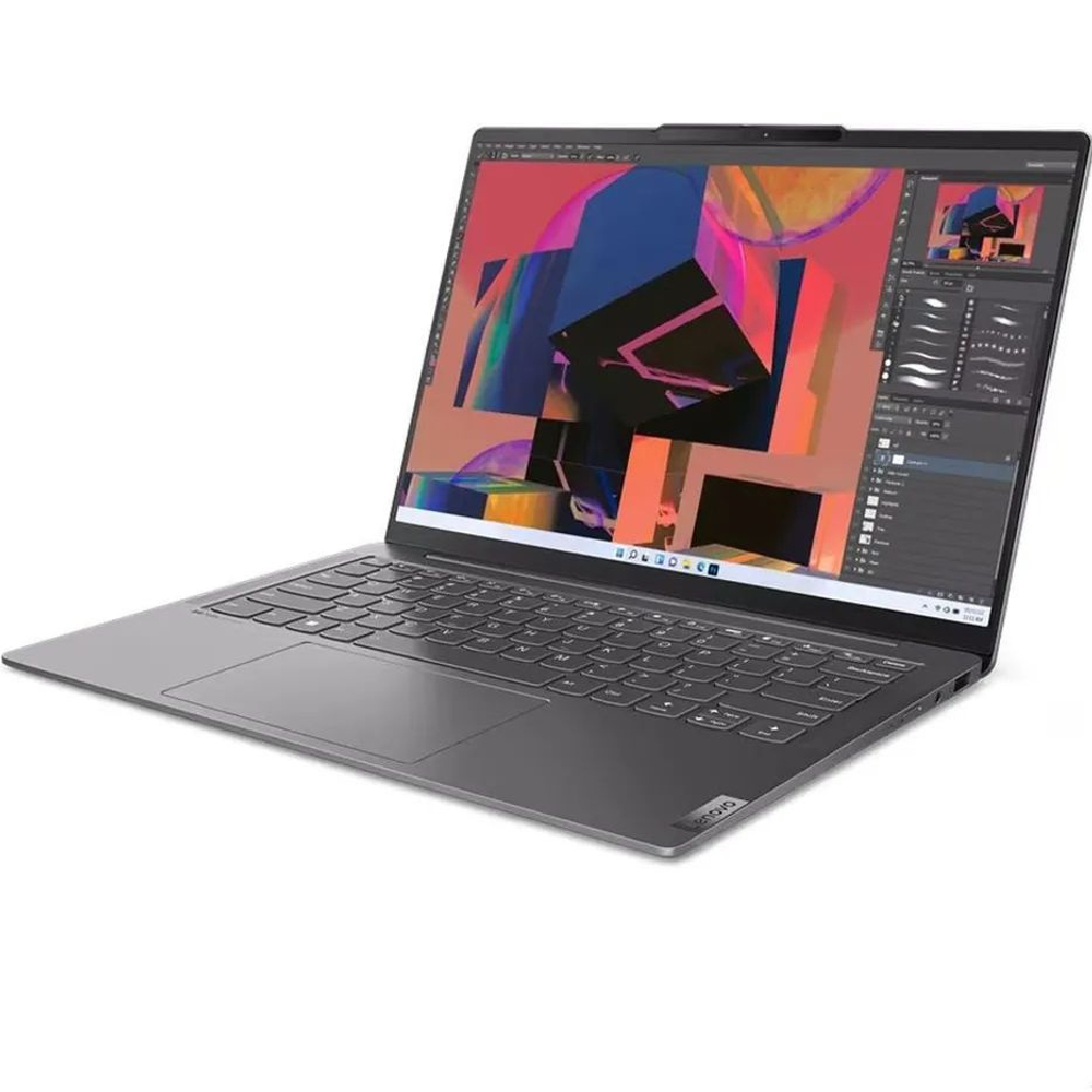 Ноутбук Lenovo Yoga Slim 6 14IRH8, 14" (1920x1200) OLED/Intel Core i7-13700H/16 ГБ LPDDR5X/512 ГБ SSD/Intel Iris Xe Graphics/Windows 11 Home, Серый (83E00056RU)