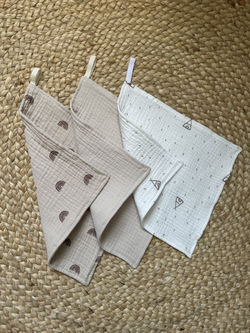 Салфетки из муслина 25*25 (набор 3шт)