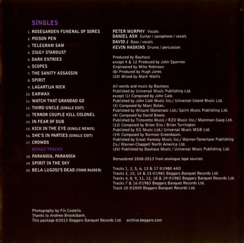 Bauhaus / 5 Albums (5CD)