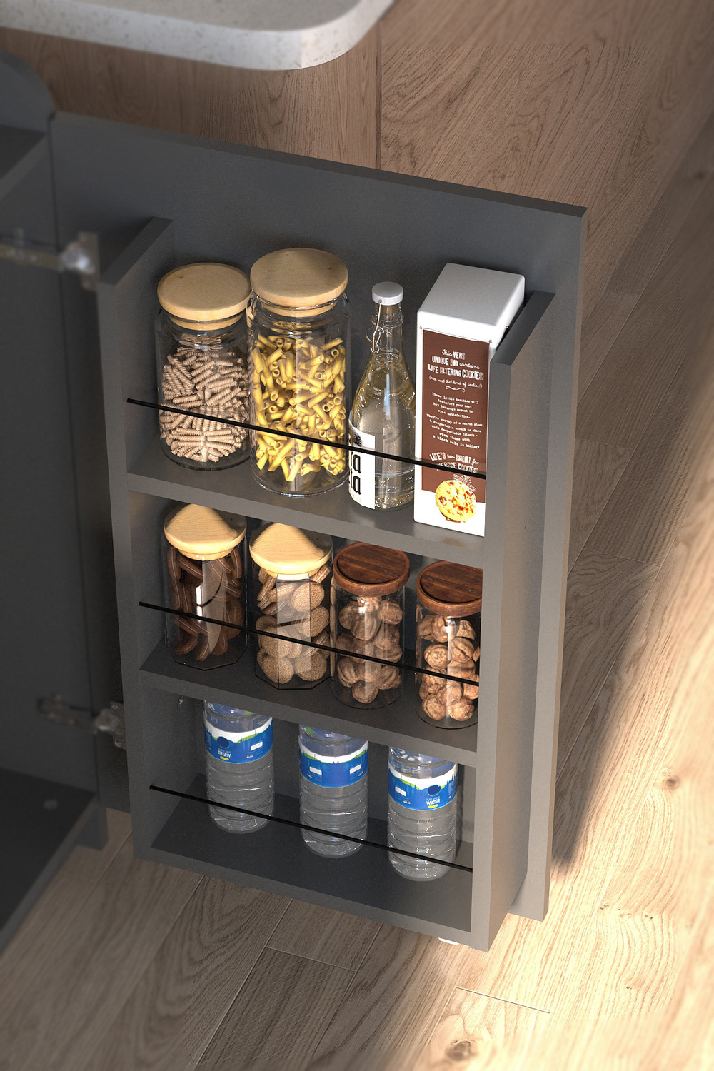 Кухонный шкаф GOKCE - антрацит