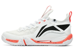 Li Ning Rubber Slip Resistant Abrasion Resistant Low top Badminton Shoes Unisex White