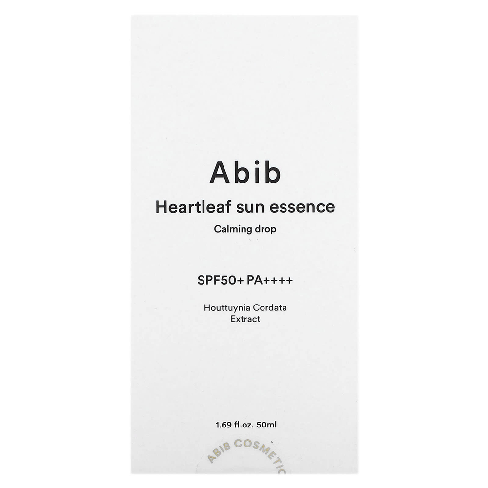 Abib, Heartleaf Sun Essence, SPF 50+ PA ++++, 50 мл (1,69 жидк. унц.)