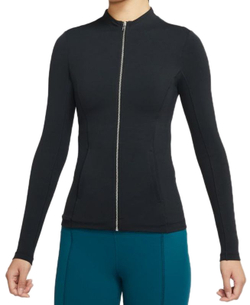 Женская теннисная куртка Nike Women's Full Zip Jacket W - black/dk smoke grey