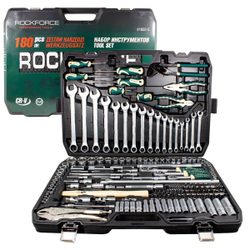 Набор инструментов 180пр.1/4''&amp;3/8''&amp;1/2''180пр. (6-гран.)(4-32мм) RockForce##Rock FORCE RF-41802-5
