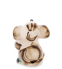 ГЛ- 551 Фигурка «Мышь с сыром» ср. цв. (Гжельский фарфор)