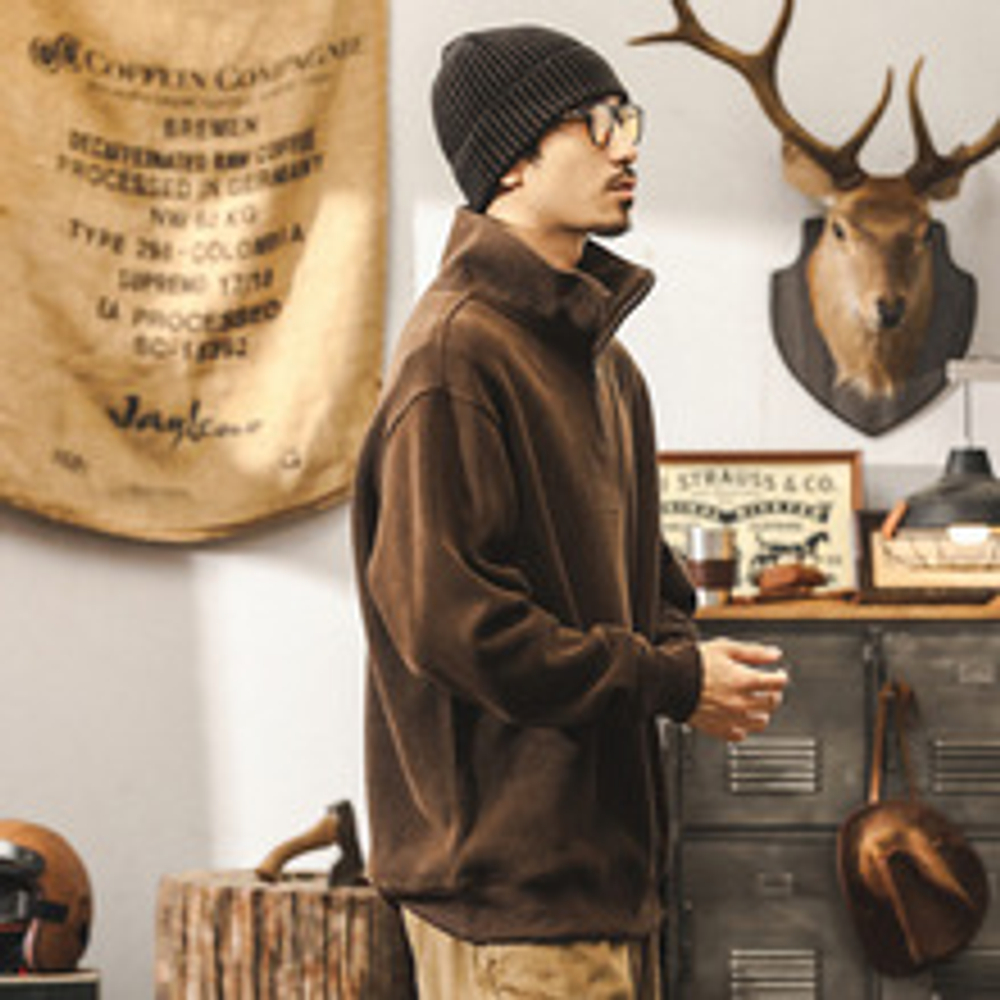 Американский свитер мужской зимний Chenier полувысокий воротник мужской