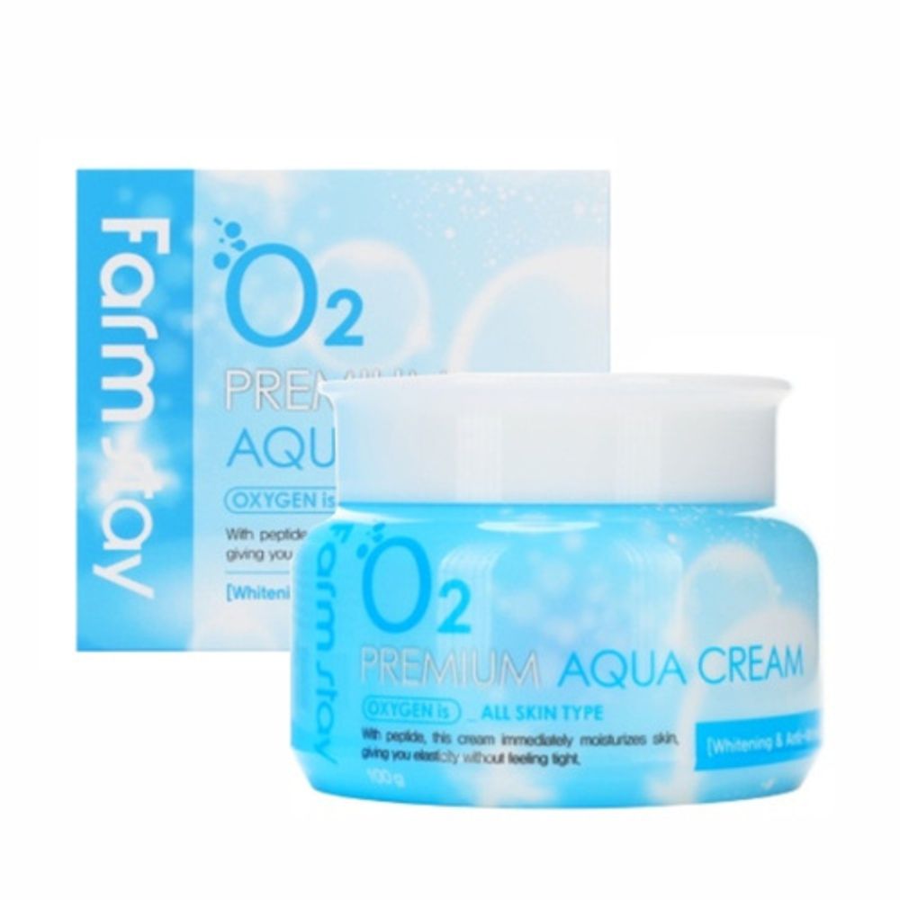 FarmStay Крем увлажняющий с кислородом O2 - Premium aqua cream, 100г