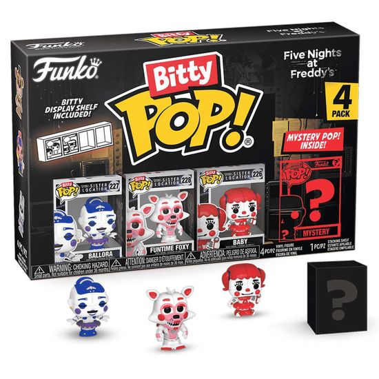 Фигурка Funko Bitty POP! FNAF Ballora+Funtime Foxy+Baby+Mystery (1 of 4) 4PK 73044 / Фигурка Фанко Битти ПОП! по мотивам игры "Пять ночей с Фредди"
