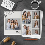 PSD-Шаблон фотокниги "Штрихи"