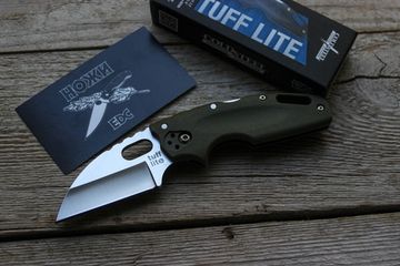 Складной нож Cold Steel 20LTG Tuff Lite Plain Edge OD Green c клинком из стали AUS-8A, рукоять Grivory (Griv-Ex)