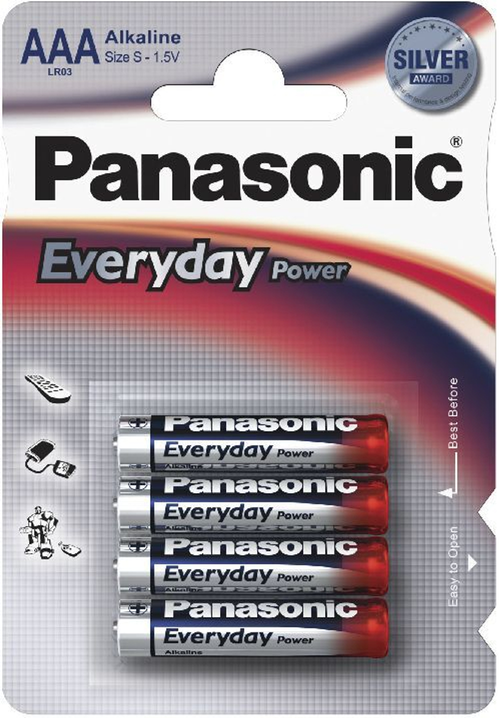 Батарейка PANASONIC LR 6 EVERYDAY power bl/4**