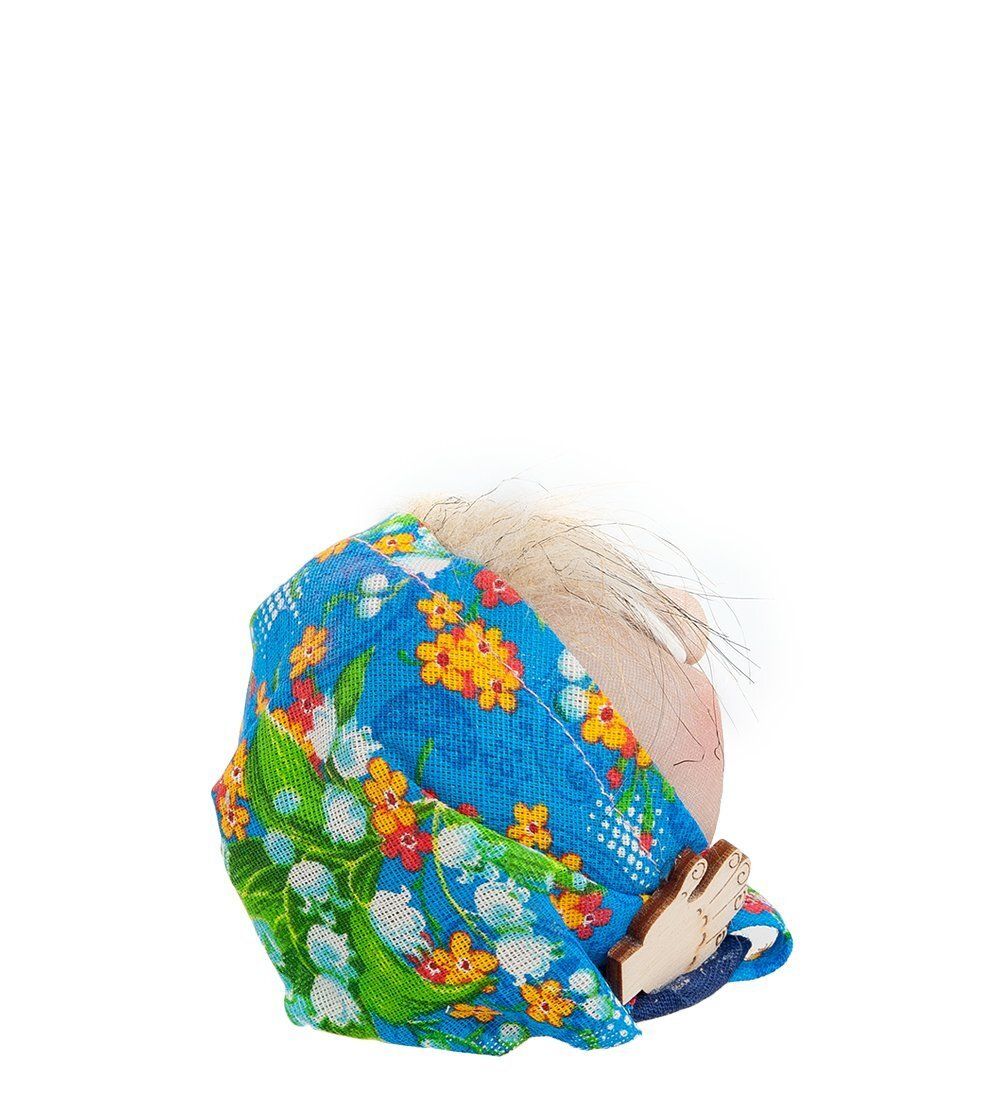 Народные промыслы К04-014 Домовой «Колобок Любава» 10см. (символ счастья)