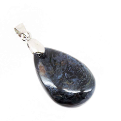 Кулон "Капля" питерсит сине-сизый асс.