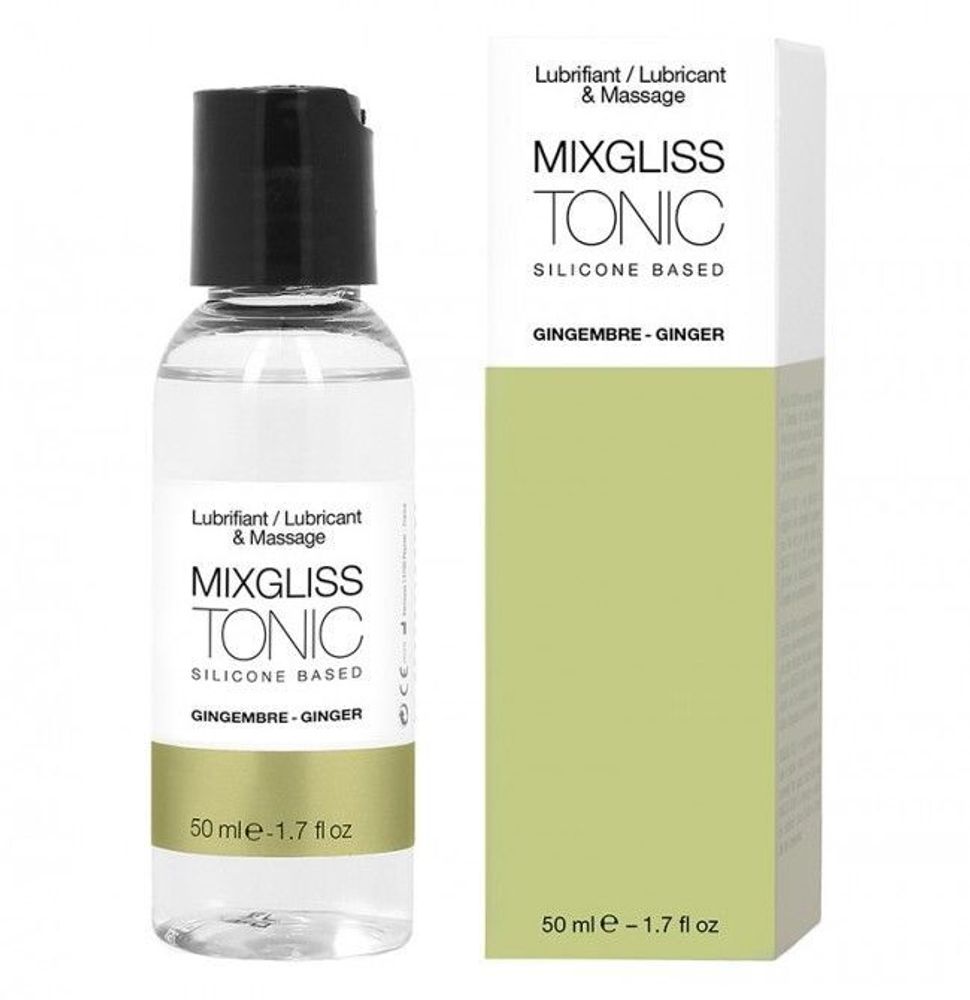 Mixgliss Tonic 50 мл – силиконовая смазка с ароматом имбиря для интима и массажа