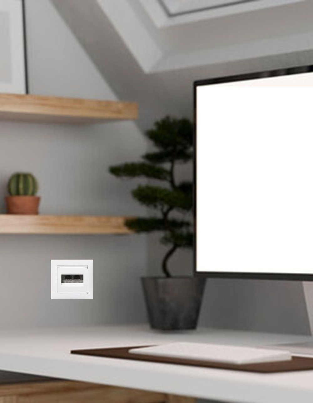 Legrand розетка 4231 INT с рамкой 1 белая