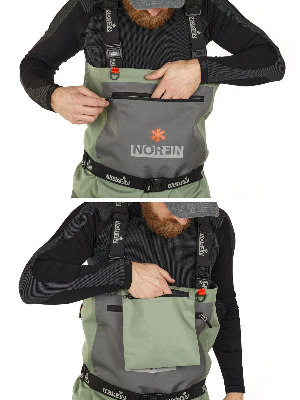 Полукомбинезон забродный Norfin PILOT STOCKINGFOOT 2 р.L