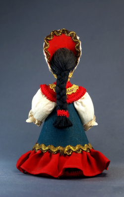 Кукла коллекционная Потешного промысла девушка в традиционном костюм(стилизация).