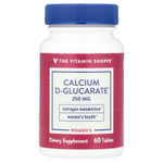 The Vitamin Shoppe, D-глюкарат кальция для женщин, 250 мг, 60 таблеток