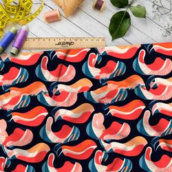 Ткань премиум шифон призрачные перекаты облаков