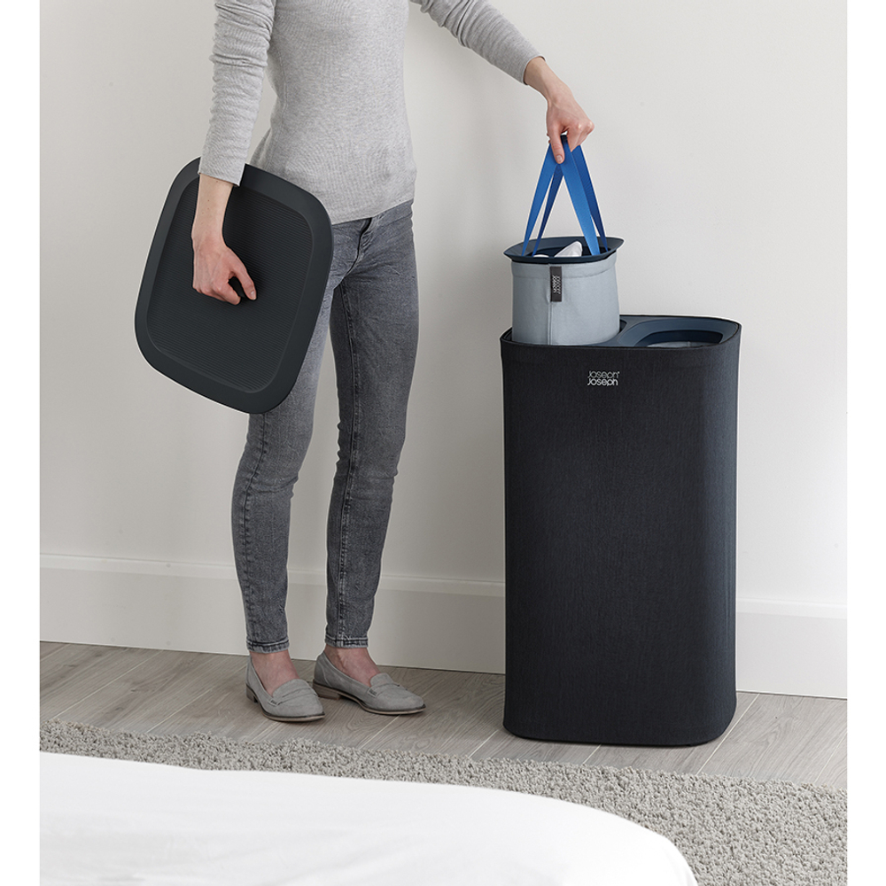 Корзина для белья tota™, 60 л, черная