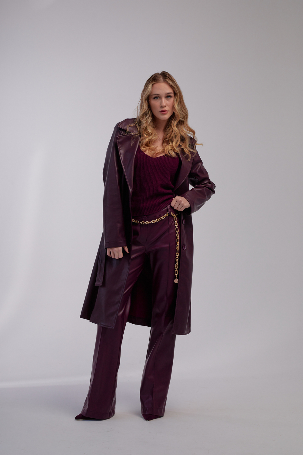 Плащ Rinascimento экокожа