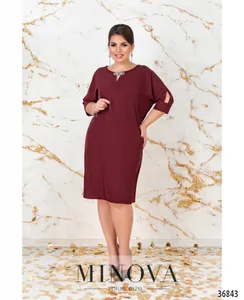 Платье 3132-В-бордо Minova