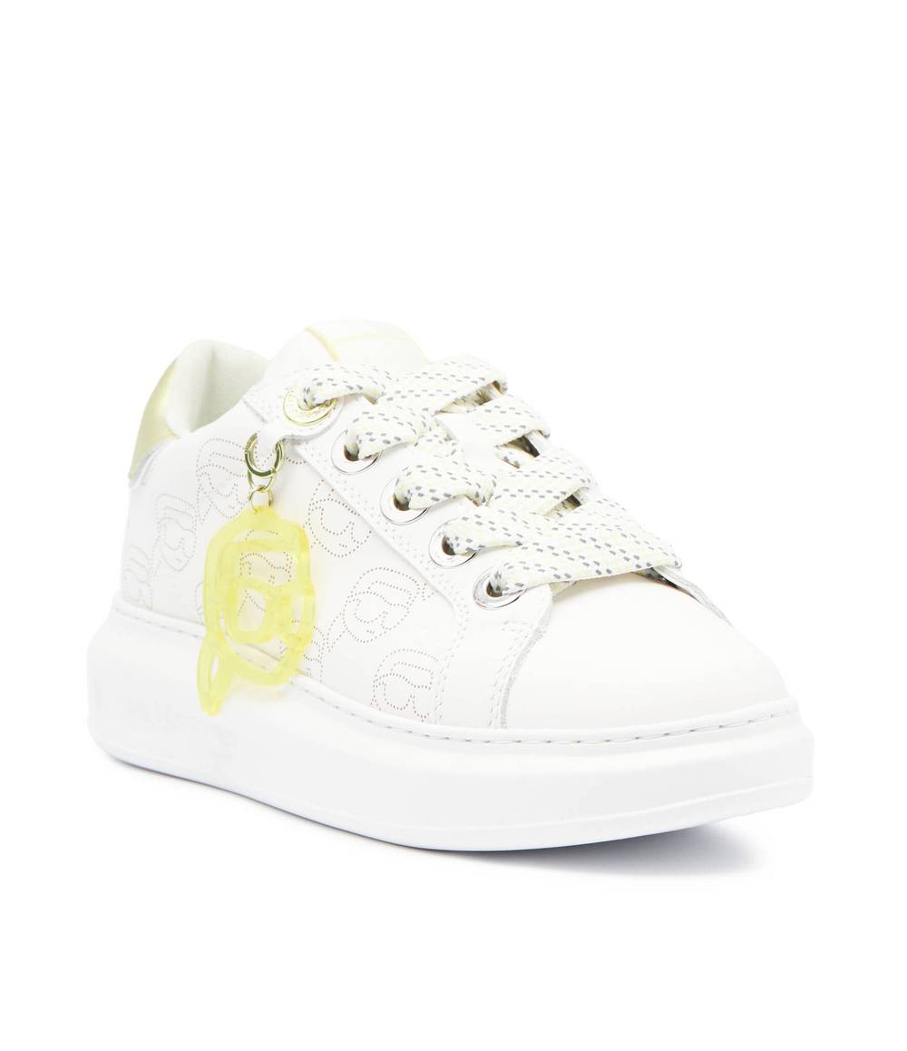 Кожаные кроссовки kapri nft Karl Lagerfeld - белый(KL62522)