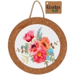 Подставка керамическая 19см «Букет маков»