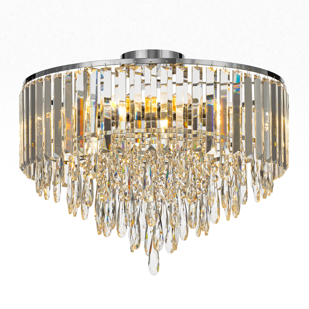 Citilux LEONNA CL320181 Люстра хрустальная Хром