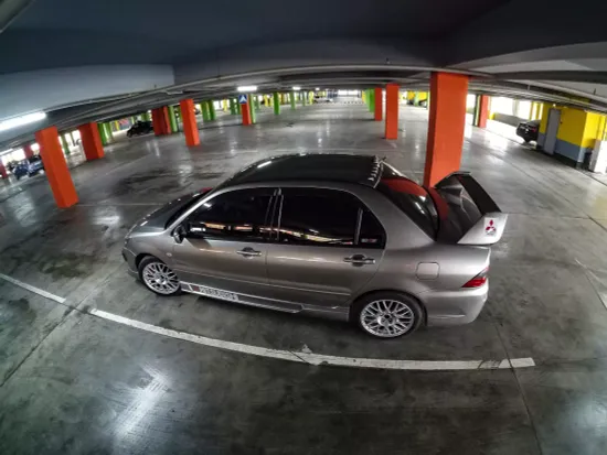 Спойлер var.1 в стиле Evo для Mitsubishi Lancer 9 (высокий)