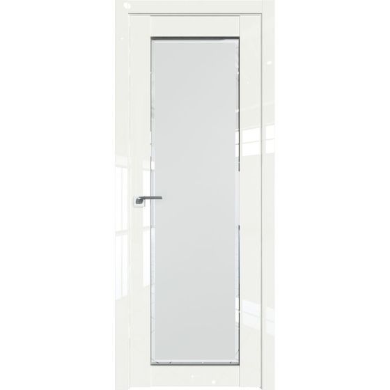 Межкомнатная дверь глянцевая Profil Doors 2.19L дарк вайт люкс остеклённая