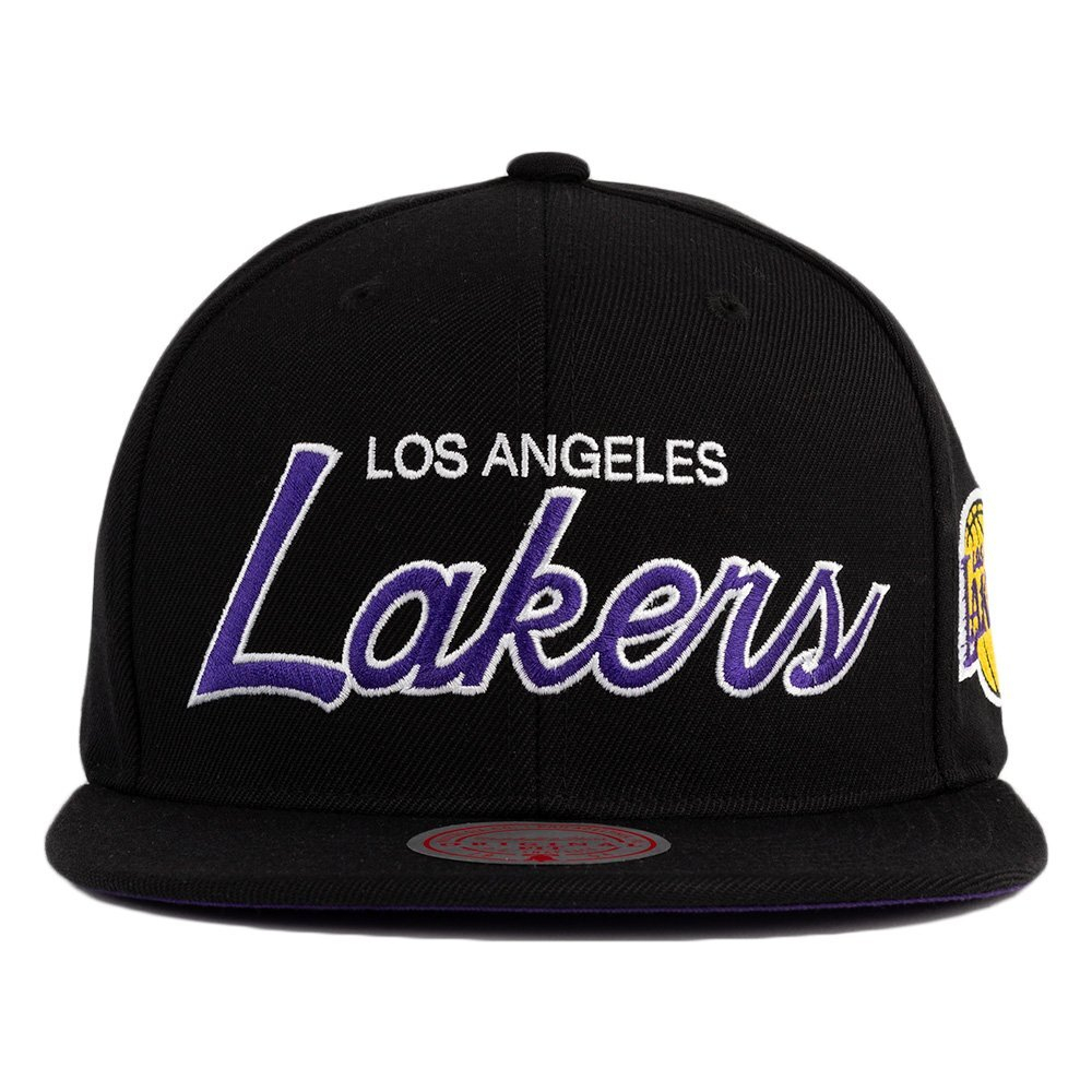 Кепка Mitchell&Ness NBA Team Script 2.0 Snapback Los Angeles Lakers Cap Black