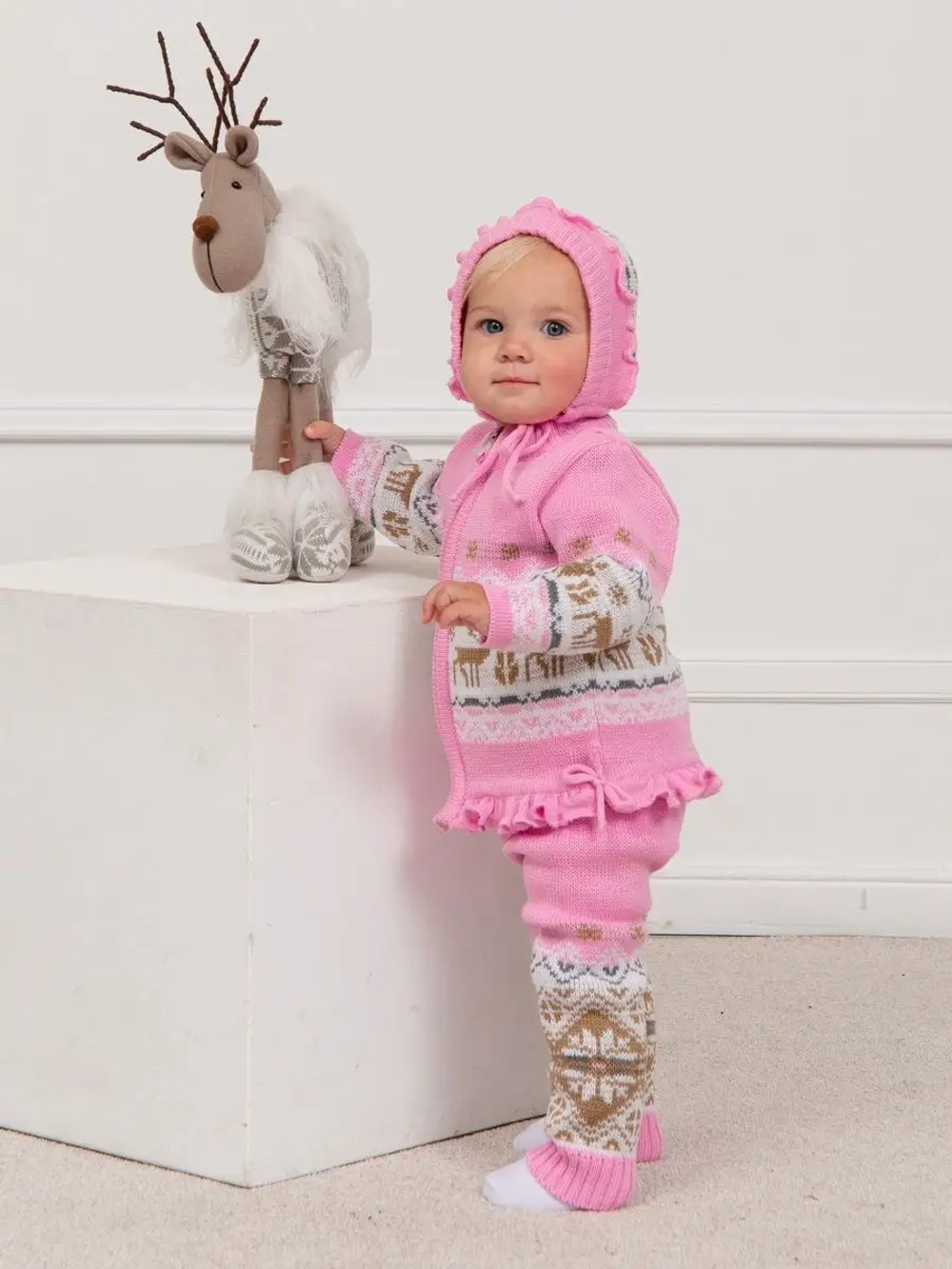 Костюм вязаный теплый